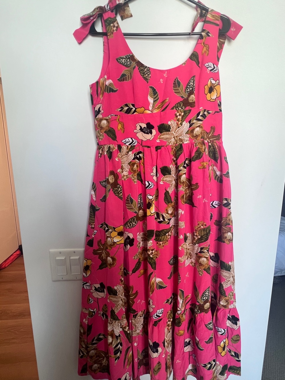 Pink Floral Maxi Dress